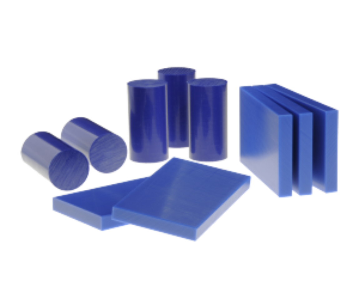 Optically detectable plastics in POM-C and PE-UHMW Optically detectable plastics in POM-C and PE-UHMW