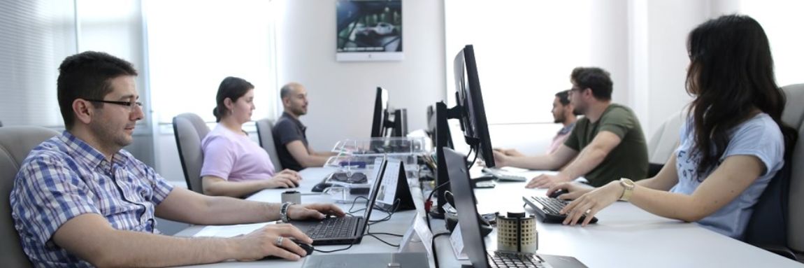 Angst Pfister Advanced Technical Solutions engineers working in office in Bursa, Turkey