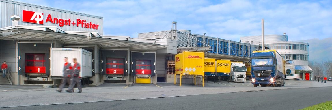 Outside view of Global Logistics Centre (GLC) in Embrach, Switzerland