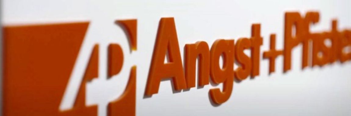 Angst+Pfister logo on wall