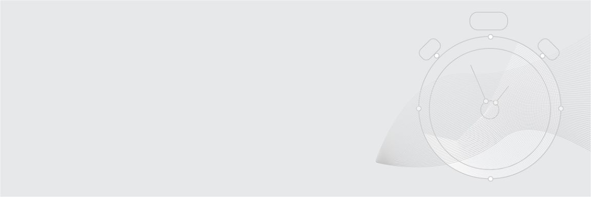 Core value efficiency: abstract illustration of a clock