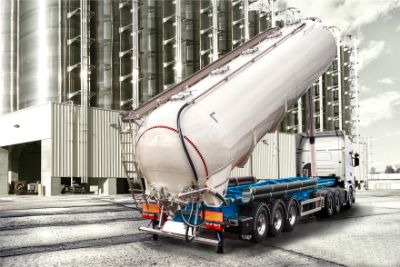 Tilted Silo trailer