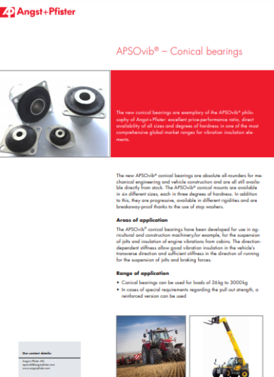 APSOvib® Conical Bearings flyer