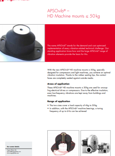 APSOvib® HD Machine Mounts under 50kg flyer