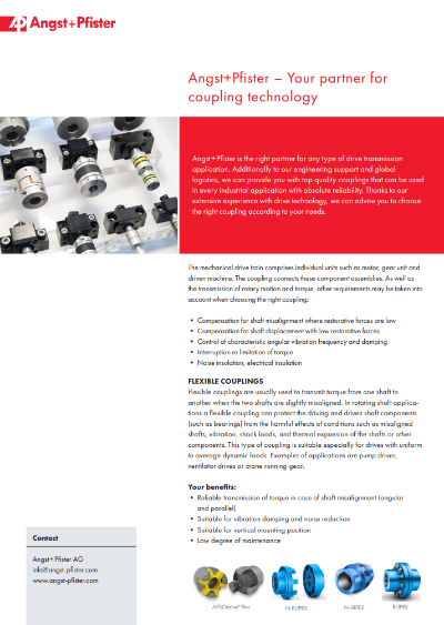 Angst+Pfister - Your Partner for Coupling Technology flyer