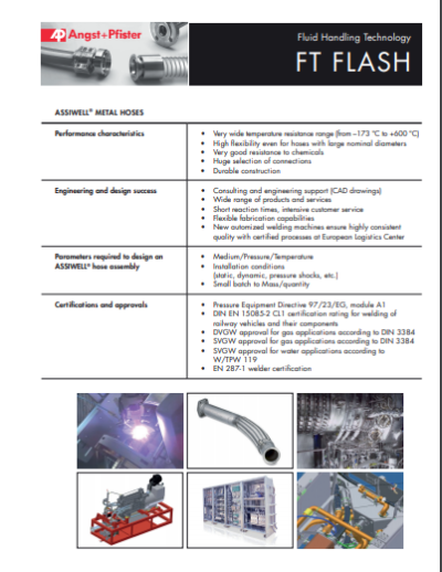 ASSIWELL® Metal Hoses Flash flyer