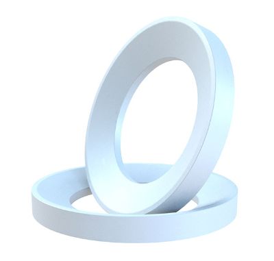 Machine finished plastics: white gasket in PTFE