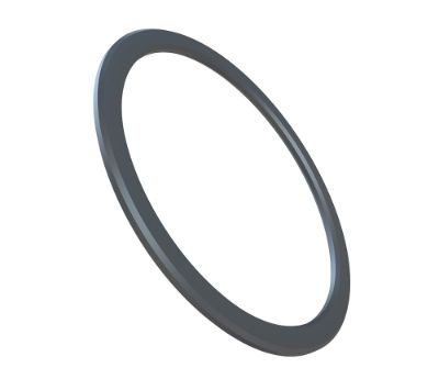 Machine finished plastics: black ring in PA