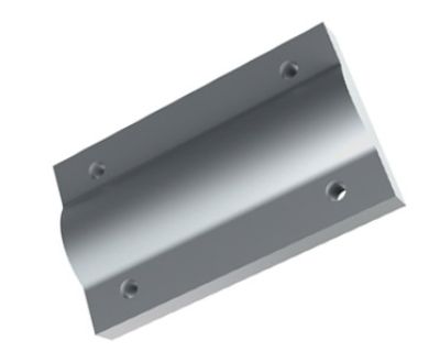 Plastic part made from PE-UHMW FR used as a protection element for machine and plant engineering and railway