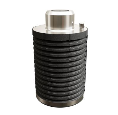Primary buffer for support of the coil spring in extreme deflection