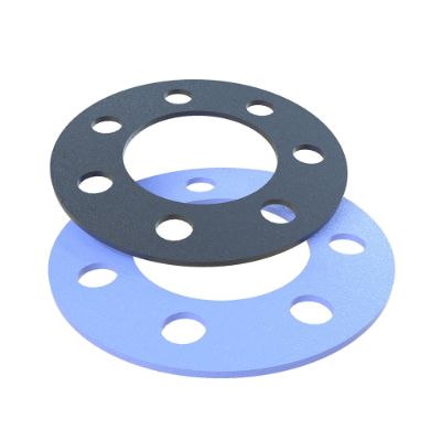 Black and blue punched flat gaskets