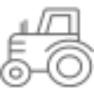 Agriculture & Construction Machinery Industry Icon: Tractor