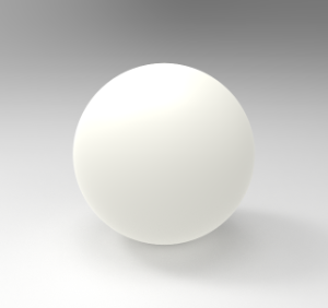 Ball valve Polyamide 66 White ball valve in Polyamide 66