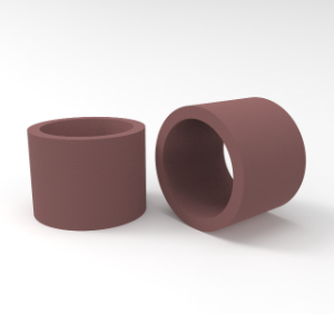 Red-brown bearing bush in PTFE HP 108