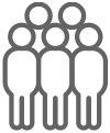 Team Icon: Group of people standing besides each other