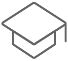 Angst+Pfister Academy logo: Graduation cap